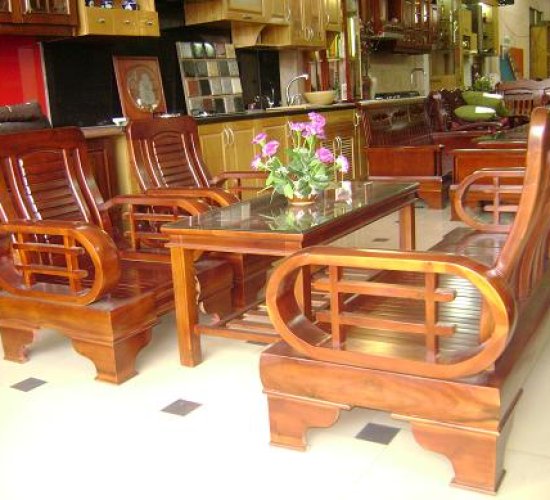 Bàn ghế gỗ phòng khách - BGPK - 05