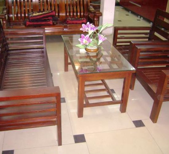 Bàn ghế gỗ phòng khách BGPK - 04